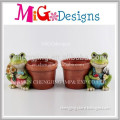 frog ceramic flower pot toy wholesale custom design